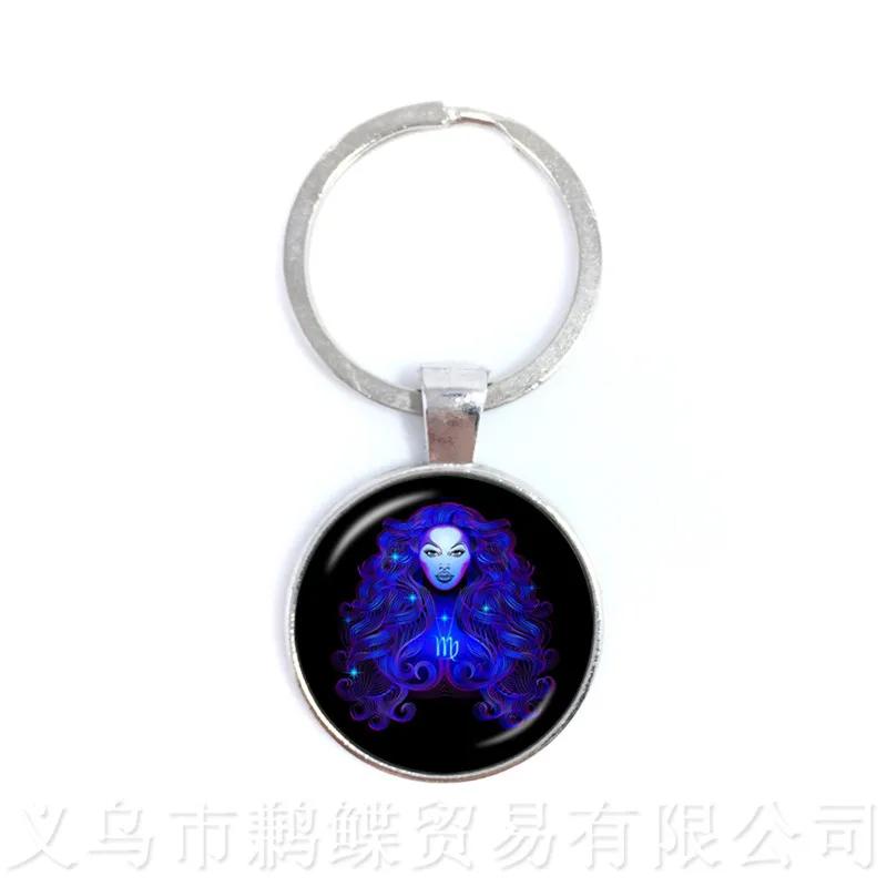 Zodiac Constellation Keychains: Virgo, Libra, Scorpio & Sagittarius
