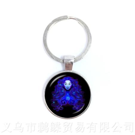 Zodiac Constellation Keychains: Virgo, Libra, Scorpio & Sagittarius