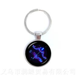 Zodiac Constellation Keychains: Virgo, Libra, Scorpio & Sagittarius