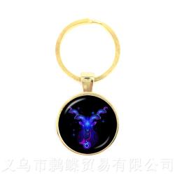 Zodiac Constellation Keychains: Virgo, Libra, Scorpio & Sagittarius