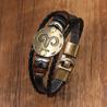 Constellation Bracelets for Couples: Vintage Leather Cuffs
