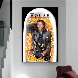 House MD TV Dizisi Posteri - Tıbbi Drama Dekorasyonu