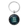 Zodiac Constellation Glass Dome Keychains - All Signs