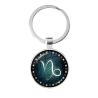 Zodiac Constellation Glass Dome Keychains - All Signs