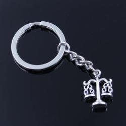 Vintage Terazi Anahtarlık | Erkekler İçin Metal Kendin Yap Kolye Ucu