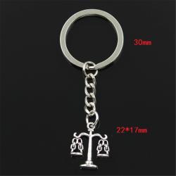 Vintage Libra Keychain | Metal DIY Pendant for Men