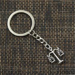 Vintage Libra Keychain | Metal DIY Pendant for Men