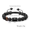 Lava Rock Zodiac Bracelet | 12 Sign Charms for Men & Friends