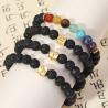 Zodiac & Chakra Bracelets - Stainless Steel with Volcanic Stones
