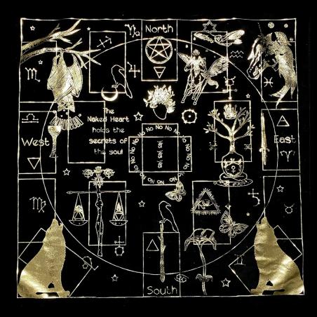 Üstün Kalite Tarot Kumaşı: Büyüler ve Fal Bakmaları İçin Kozmik Desenler