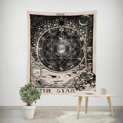 Tarot Tapestry: Celestial Wall Art & Divination Cloth