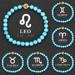 Turquoise Stone Bracelet | Scorpio, Virgo, Gemini Zodiac Jewelry