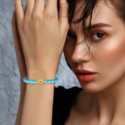 Turquoise Stone Bracelet | Scorpio, Virgo, Gemini Zodiac Jewelry