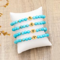 Turquoise Stone Bracelet | Scorpio, Virgo, Gemini Zodiac Jewelry