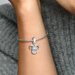 Personalized 925 Sterling Silver Zodiac Charm Bracelet & Necklace