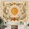 Boho-Mandala-Wandteppich – Vintage-Blumenmuster