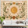 Boho-Mandala-Wandteppich – Vintage-Blumenmuster
