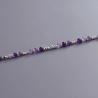 Amethyst Crystal Bracelet for Women | Boho Silver Bead Style