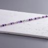 Amethyst Crystal Bracelet for Women | Boho Silver Bead Style