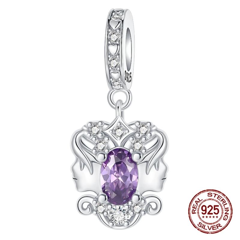 Ciondolo con la costellazione dei Gemelli | Ciondoli in argento sterling 925 e zirconi