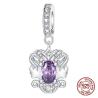 Ciondolo con la costellazione dei Gemelli | Ciondoli in argento sterling 925 e zirconi