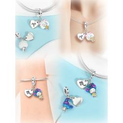 Sternzeichen-Anhänger aus Sterlingsilber für Armbänder – Damenschmuck