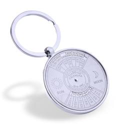 Schlüsselanhänger mit ewigem Kalender: Stilvoller Flaschenöffner & Astrologie-Geschenk