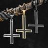 Halskette mit umgedrehtem Kreuz aus Edelstahl – Punk & Stilvoll
