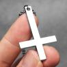 Halskette mit umgedrehtem Kreuz aus Edelstahl – Punk & Stilvoll