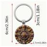 Astrology Compass Keychain: Retro Style & Unique Gift