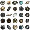 Space Galaxy Stickers | Waterproof & Removable | 10/25/50 Pack