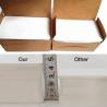 Blank Hard Paper Cards: 100/200 Pcs for DIY Games & Crafts