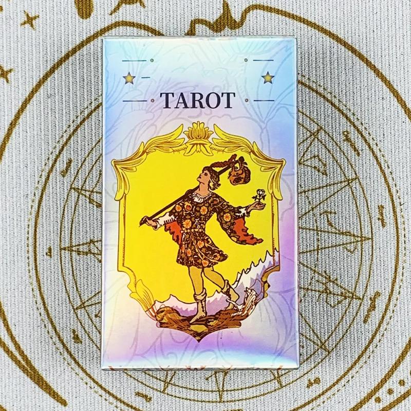 Jeu de tarot oracle coloré : 78 pièces, divination et divertissement