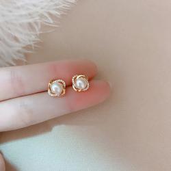 Sterling Silver Pearl Earrings | French Chic & Elegant