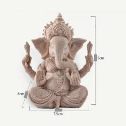 Bronz Ganesha Heykeli - Hindu Tanrısı Süs Eşyası