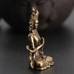 Handgefertigte Buddha-Statue aus Messing – Autoschmuck & Meditationsdekoration