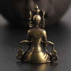 Handgefertigte Buddha-Statue aus Messing – Autoschmuck & Meditationsdekoration