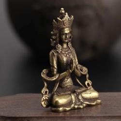 Handgefertigte Buddha-Statue aus Messing – Autoschmuck & Meditationsdekoration