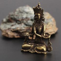 Handgefertigte Buddha-Statue aus Messing – Autoschmuck & Meditationsdekoration
