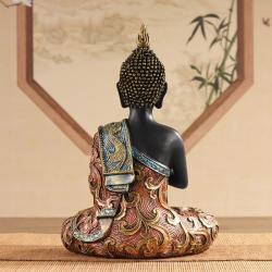 Sitzende Buddha-Statue: Friedliche Dekoration für Zuhause und Büro