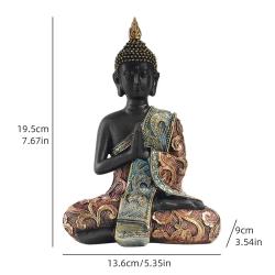 Sitzende Buddha-Statue: Friedliche Dekoration für Zuhause und Büro