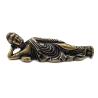 Buddha-Statue aus Messing – Antike Kupferfigur von Guanyin und dem liegenden Buddha