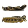 Buddha-Statue aus Messing – Antike Kupferfigur von Guanyin und dem liegenden Buddha