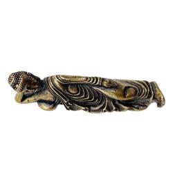 Buddha-Statue aus Messing – Antike Kupferfigur von Guanyin und dem liegenden Buddha