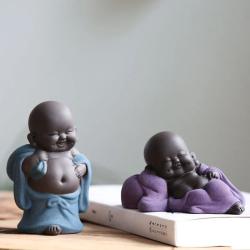 Niedliche Buddha-Mönch-Statue | Bezaubernde Mini-Mönch-Dekoration