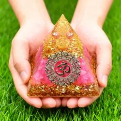 Kristal Orgonit Piramit, Buda ve Pembe Kuvars ile