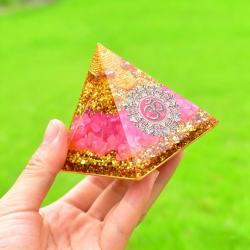 Kristal Orgonit Piramit, Buda ve Pembe Kuvars ile