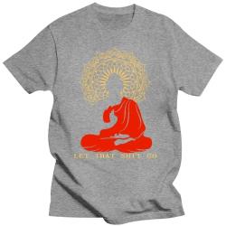Lustiges Buddha-T-Shirt „Lass den Scheiß los“ | Herren- und Damen-T-Shirt