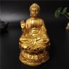 El Yapımı Altın Feng Shui Buda Heykeli | Reçine Meditasyon Dekorasyonu