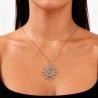 Goldene Spiral-Sonnenkette | Edelstahl-Choker für Damen